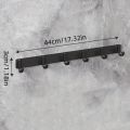 1 Piece Kitchen Facilities Black Aluminum Wall Hook-Perfect For Placing Spatulas And Kitchen Supplies In The Kitchen.