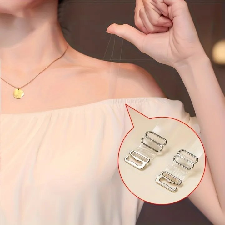 1/3pairs-Underwear%20Transparent%20Shoulder%20Strap%20TPU%20Elastic%20Adjusting%20Bra%20with%20Crystal%20Invisible%20-%20Image%204