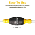 Hand Fuel Pump Car Fuel Tank Oil Transfer Fuel Pump Petrol Manual Pump Syphon Fuel Saver For Gasoline (Pump & 5 FIT Pipe). 