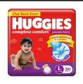 Huggies Complete Comport Baby Daipers Pant L size (9 14 kg) 30/42/64 Pieces.
