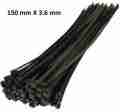 Cable tie 3.6mm x 150mm wire tie clip clamp wiring 100 Pcs. 