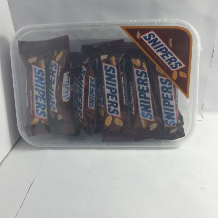 Snipers chocolate coated bar peanut caramel nougat 12pic 1boxx