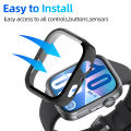 Huawei Watch Fit 4, 4 Pro All-Around Screen Protector Glass+Cover Hard PC Bumper Tempered Glass Watch Case For Huawei Watch Fit 4, 4 Pro.