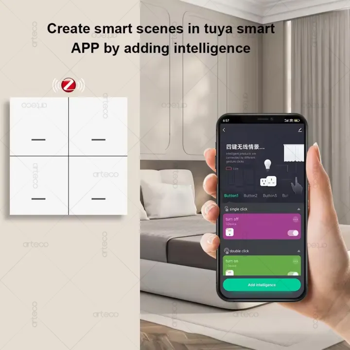 Tuya%20Smart%20ZigBee%20Wireless%20Scene%20Switch%204%20Gang%20Scenario%2012%20Mode%20Automation%20Push%20Button%20Controller%20Support%20Z2MQTT%20Home%20Assistant%20-%20Image%205