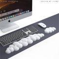 Mouse pad with wrist rest keyboard cloud anti-slip desktop office gamer mouse wrist rest Ergonomic keyboard mouse pad wrist rest. 