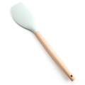 Silicone Spatula with Wooden Handle Non-Stick Cookware Heat Resistant Kitchen Utensil. 