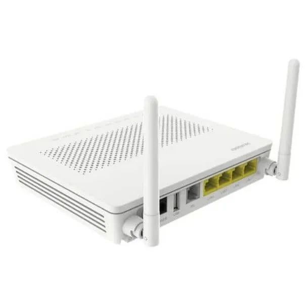 Huawei HG8546M XPON Fiber Optic Router | GPON EPON ONU 4 LAN 1 POTS 1 USB WiFi 5dBi Antenna | SC/UPC Port | English Firmware | Home & SOHO Use | HD Internet, IPTV, VoIP Ready | Imported Original Device