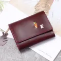 2024 new Japan and South Korea cute little animals girls small fresh short wallet simple student small wallet wallet. 