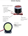 DC 12V Wired Mini Horn Siren Home Security Sound Alarm System 105dB Anti-theft Alarm Horn Wired Durable Alarm For Home Security. 