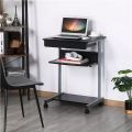 Small Spaces Rolling Computer Desk Corner Laptop Work Desk Printer Table Storage Customized. 