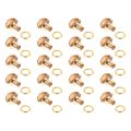 20 Pcs Button Fastener Shoe Boots DIY Buckle Travel Child Shoelace Hook Repair Kit Brass Buttons Hooks with Gasket. 