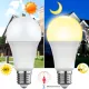 12W E26/E27 LED Light Bulbs Dusk to Dawn/Radar Motion Sensor Outdoor Light AC85-265V Day Night Light Auto ON/OFF LED Smart Lamp. 