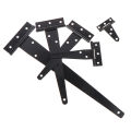 Black Paint T Shape Triangle Hinge Cabinet Shed Wooden Door Gate Hinges Hardware.
