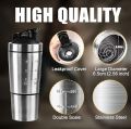 Under Armour Steel Gym Shaker with Storage Container for Protein Powder | Double Walled Insulation | BPA Free | Leak Proof (750 ML-Silver). 