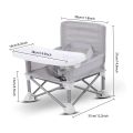 Aluminium Alloy Foldable Portable Compact Baby Chair With Safe Belt For Indoor Outdoor Use Easy Travel For Camping Picnics. 