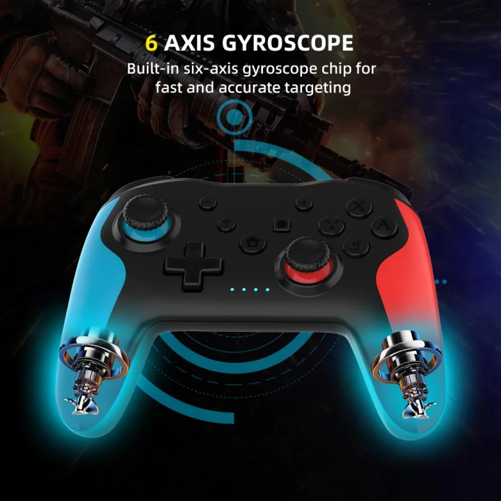 GAMINJA%20Original%20Wireless%20Controller%20BT%20For%20%20Switch%20Pro%20PC%20PS3%20TV%20Box%20Joystick%20Gamepad%20NFC%20Professional%20Lag-Free%20Gamepad%20-%20Image%205