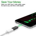 Type C Female To Micro USB Male Adapter Connector USB TypeC Micro USB Charger Adapter Converter. 