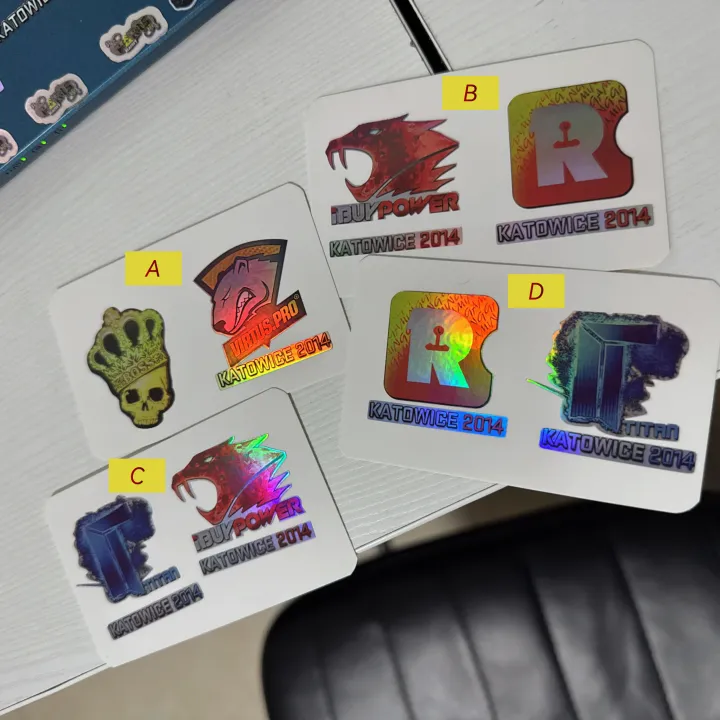 Sce Sticker 2-Piece Holographic Sticker Set - Features Rare Designs like Titan, R ...