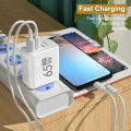 GaN Fast Charging 65W USB Type C Charger EU KR PD 3.0 Quick Charge Wall For Phone Adapter For iPhone 15   . 