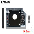 UTHAI DW95S HDD Caddy 9.5mm Aluminum Optibay SATA 3.0 Hard Disk Drive Box Enclosure DVD Adapter 2.5 SSD 2TB For Laptop CD-ROM. 