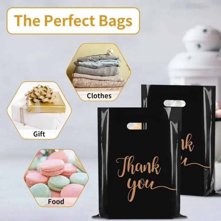 Thank%20You%20Bag%20Black%20Handheld%20Shopping%20Bag%20Plastic%20Packaging%20for%20Parties%20Birthdays%20Weddings%20Thanksgiving%20Anniversary%20Christmas%20-%20Image%204
