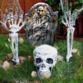 Halloween Skull Suit Ghost Festival Decoration Props Artificial Human Body Plastic Skull Hand Bar Masquerade Decoration.