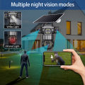V380 Pro 3 Lens  IP Solar Camera HD 15 MP Outdoor Waterproof CCTV Night Vision Two-Way Audio Camera Mobile Tracking 4G IP Camera. 