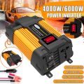 Inverter 4000W 6000W DC 12V To AC 110V 220V Portable Voltage Transformer Auto Charger Converter Car Power Inverter LED Display. 