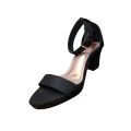 Black cover womens heels by choiceit ruky new arrivala latest trending velvet footwears. 