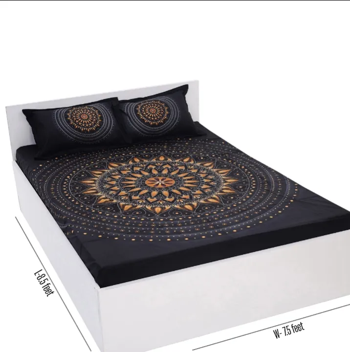Stylish%20Digital%20Home%20Tex%20Cotton%208.5/7.5%20Feet%20Double%20Size%20Bedsheet%20with%20Two%20Pillow%20Covers%20-%20Elevate%20Your%20Bedroom%20Style%20with%20This%20Chic%20Bed%20Sheet%20-%20Image%206