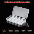 5-Compartment Fishing Lure Box – Clear Plastic Tackle Organizer for Hooks, Frogs & Soft Baits. 