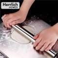 Herrlich homes Stainless Steel Rolling Pin Chapati Belan Best Kitchen Accessories Roti Roller Size (Dia 25 Mm X 30Cm). 
