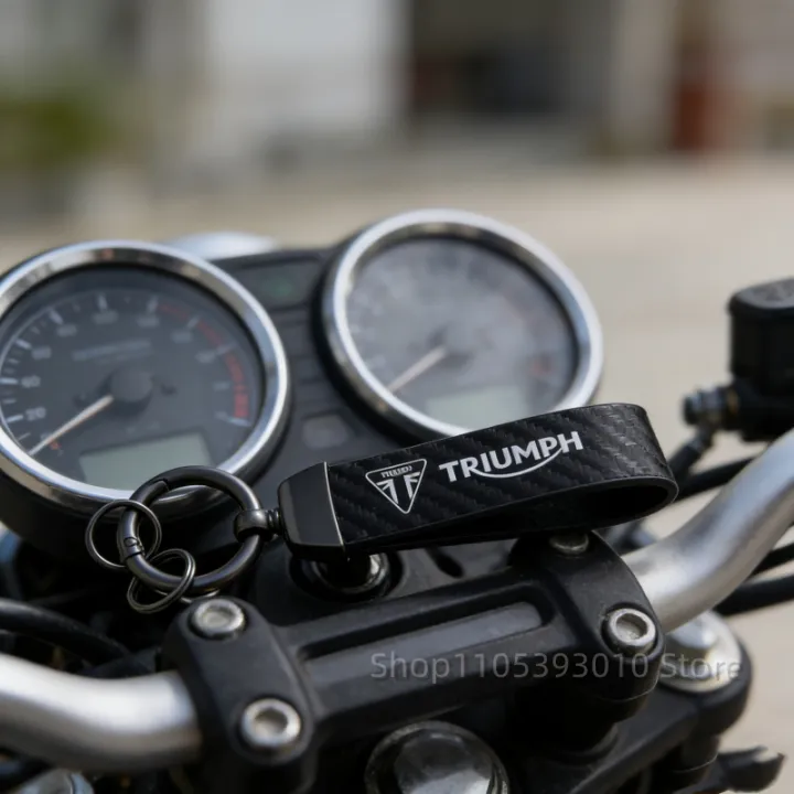 For%20TRIUMPH%20DAYTONA%20675/675%20Trident%20660%20Tiger%20900%201050%20Triple%20675%201050%20Motorcycle%20Keychain%20Metal%20Carbon%20Fiber%20Leather%20Key%20Chain%20-%20Image%205