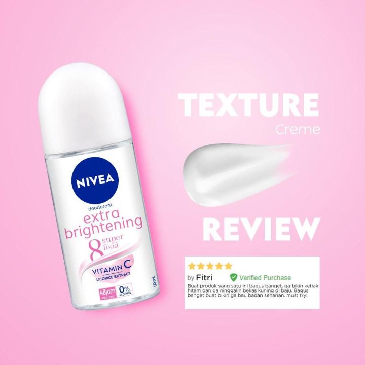 Nivea%20Extra%20Whitening/Bright%20Pore%20Minimizer%20Antiperspirant%20Deodorant%20Roll-On%2050Ml%20-%20Image%205