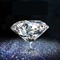 Moissanite Diamond 1ct 6.5mm Perfect Diamond Alternative GRA Certified. 
