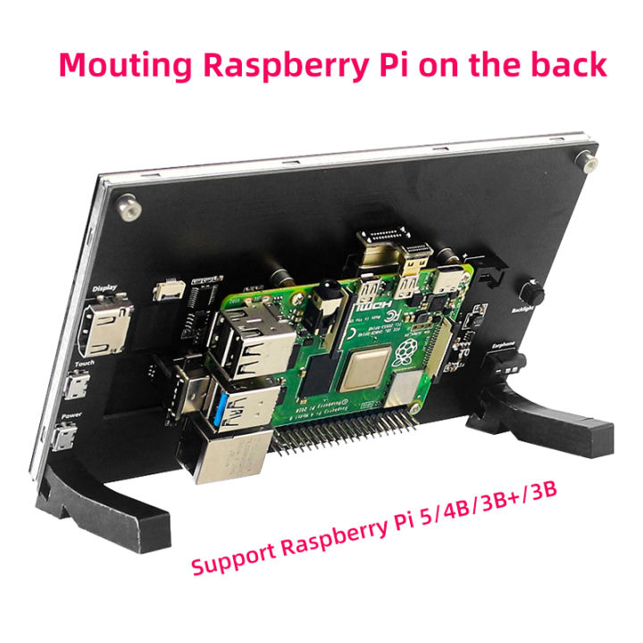 7%20Inch%20Portable%20Display%20IPS%20LCD%20Capacitive%20Touch%20Screen%201024x600%20Monitor%20Optional%20Speakers%20for%20Raspberry%20Pi%205%204B%203B+%20Laptop%20PC%20-%20Image%204