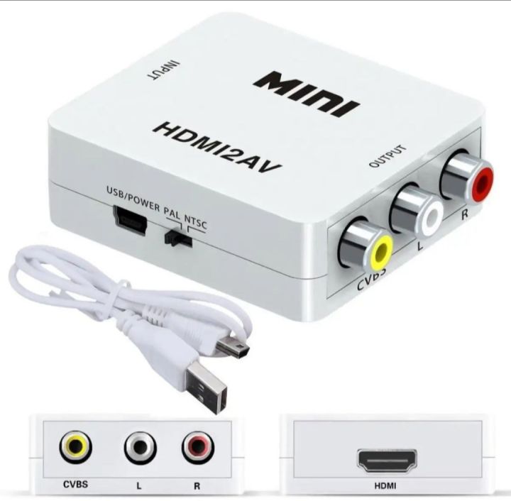 MINI HDMI 2 AV UP Scaler 1080P HD Video Converter