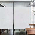 Self-adhesive glass sticker window decal matte white frosted window film privacy anti-ultraviolet for home office bathroom. 