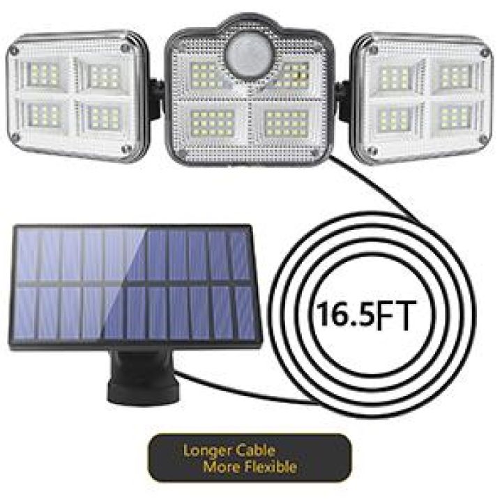 Adjustable%203%20heads%20122%20LED%20Solar%20Light%20Outdoor%20Solar%20Powered%20Garden%20Lawn%20Light%20PIR%20Motion%20Sensor%20Wall%20Lamp%20Waterproof%20Infrared%20Sensor%20Light%20split%20solar%20panel%205%20Meter%20cable,270%20degree%20lighting%20angel,%20adjustable%20light%20angel,3%20working%20modes,2400Mha%20battery,%20-%20Image%202