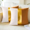 Luxury Patch Work Golden Laser Cut Velvet Cushion Covers. 