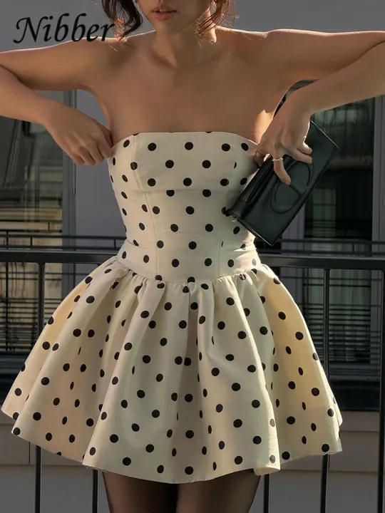 Nibber%20Dots%20Print%20Dress%20Women%20Chest%20Wrap%20Backless%20Bow%20Applique%20Ruffles%20Loose%20Hem%202025%20Y2k%20Trend%20Streetwear%20Chic%20Mini%20Bodycon%20-%20Image%206