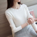 2024 Fashion Long Sleeve Elegant O-neck Women Sweater Autumn Solid Slim Knitted Tops Winter Casual Pullover Jumper.