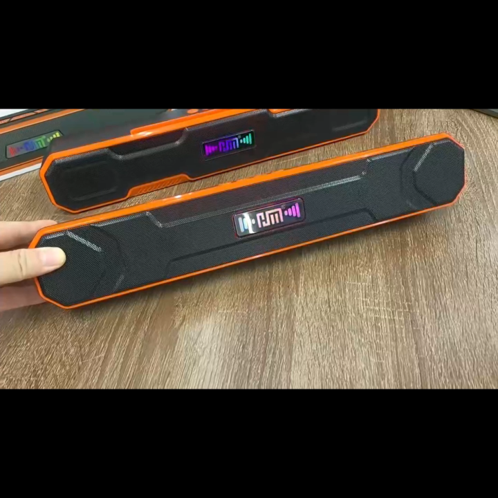 HM-858 Bluetooth Soundbar Speaker | Sound Dominance Hi-Fi Bass Stereo LED Display Wireless Home Theater Speaker Bluetooth 5.3