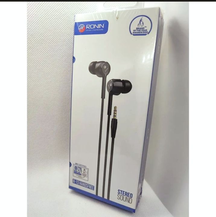 RONIONE R13 100% Original Crystal Clear Sound Handsfree/ Best for Gaming & PUBG/ Movies and Song Premium quality