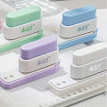 1pc 5-Hole Punch for Desk Organizer ABS Material Notebook Document Binder Perfect for Binding Office School Supply.