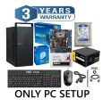 Full New Desktop Only pc. Core 2 Duo Processor RAM 8GB DDR3 Main Board : Intel/Asus/Gigabyte/Asonic G41 HDD 250 GB keyboard mouse..