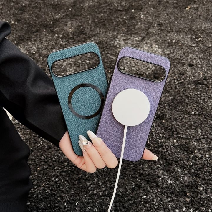 Fabric%20Cloth%20Leather%20for%20Magsafe%20Case%20for%20Google%20Pixel%2010%209%20Pro%20XL%209A%208A%207A%20Pro%20Magnetic%20Wireless%20Charging%20Slim%20Shockproof%20Cover%20-%20Image%205