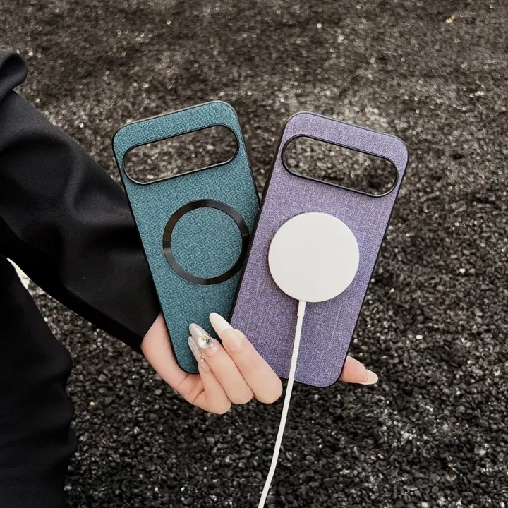 Fabric%20Cloth%20Leather%20for%20Magsafe%20Case%20for%20Google%20Pixel%2010%209%20Pro%20XL%209A%208A%207A%20Pro%20Magnetic%20Wireless%20Charging%20Slim%20Shockproof%20Cover%20-%20Image%205