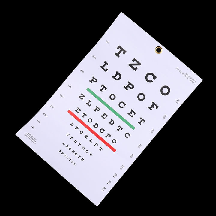 1Pc Premium Snellen Eye Chart Wall Chart - Plastic Waterproof Eye Test ...