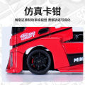 Micalot Miniature Remote Control Truck 1:87 Scale Electric Four-Wheel Drive RC Car Simulation Cargo Drifting Toy.
